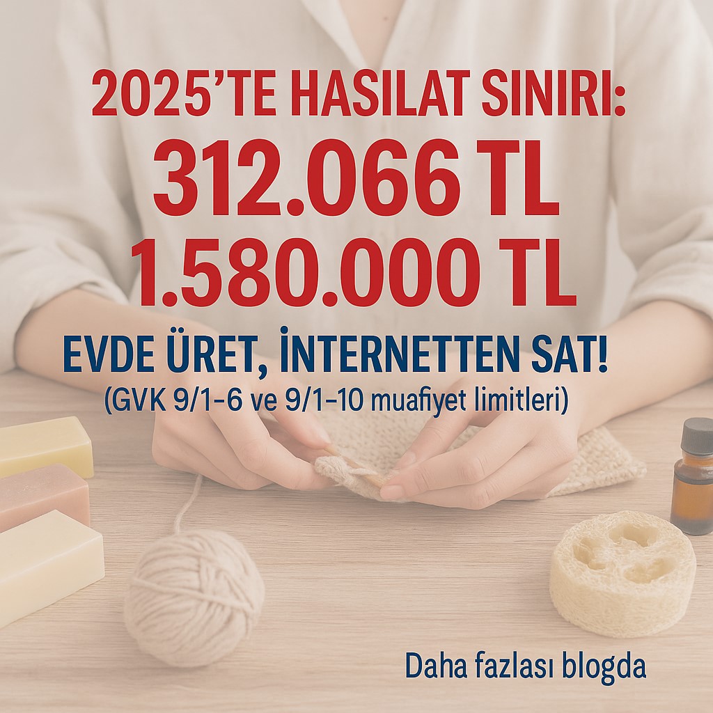 Evde el emeğiyle üretim yaparak internet üzerinden satış yapanlar